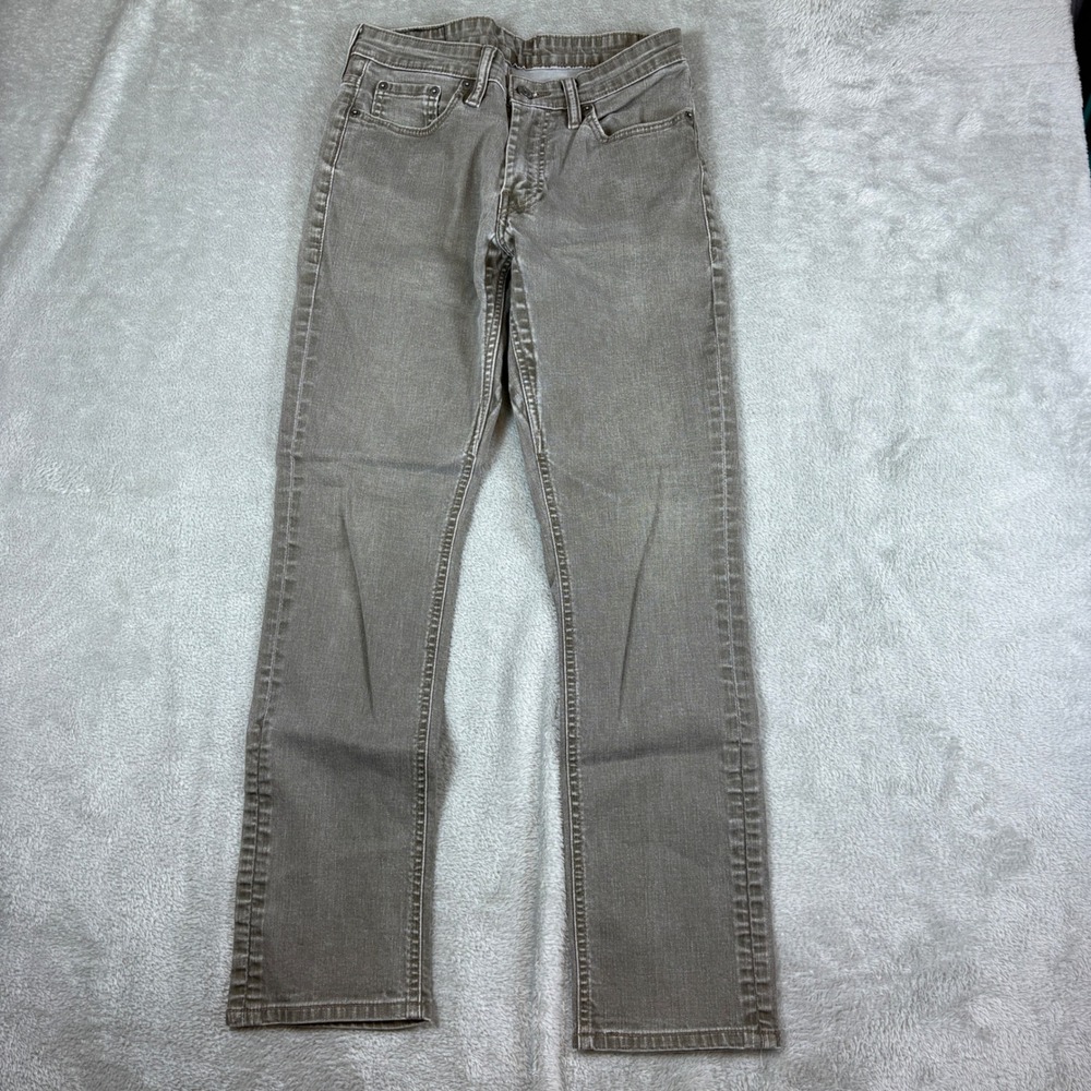 Levi's Jeans Mens 30x30 (Fits‎ 28x28) 511 Slim Fit Grey Slim Leg Denim Stretch
